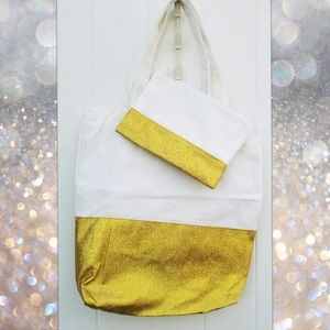 Two piece Canvas Tote set